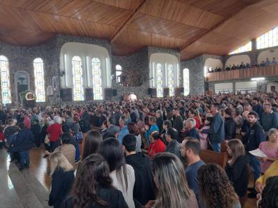 Missa Solene de Aparecida em Laranjeiras do Sul (12/10) teve a participação da Rádio da Família